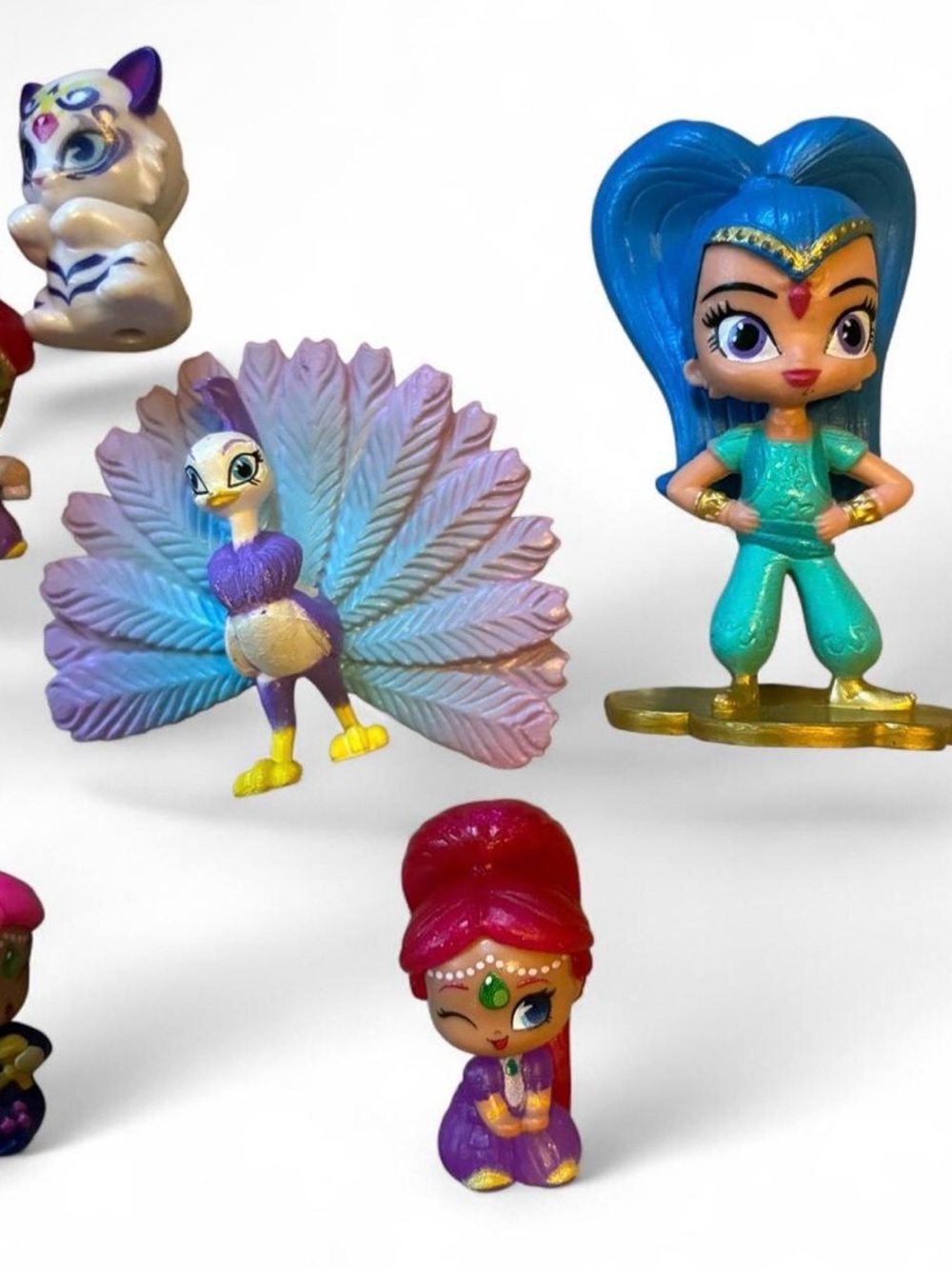 Shimmer & Shine Teenie Genies Fisher price Figures lot of 13 horse cat peacock - Picture 4 of 7